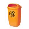 Abfallbehälter H650xB395xT250mm 50l orange SULO. Poubelle H650xl395xP250mm 50 l orange SULO