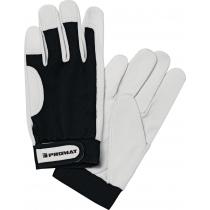 Handschuhe Main Gr.8 schwarz/naturfarben Ziegennappaleder/Stretch EN 388 Kat.II