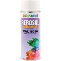 Buntlackspray AEROSOL Art verkehrsweiß glänzend RAL 9016 400 ml Spraydose