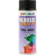 Buntlackspray AEROSOL Art tiefschwarz seidenmatt RAL 9005 400 ml Spraydose