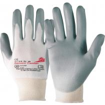 Handschuhe Camapur Comfort 619 Gr.6 weiß/grau Polyamid mitPUR EN 388 Kat.II