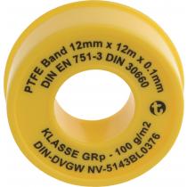 PTFE Dichtband GRp L12m B12mm D0,1mm 100g/m² Rl.GEKA