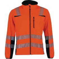 Warnschutzsoftshelljacke Prevent® Trendline Gr.L orange/schwarz