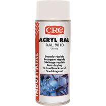 Farbschutzlackspray ACRYL reinweiss glänzend RAL 9010 400 ml Spraydose CRC