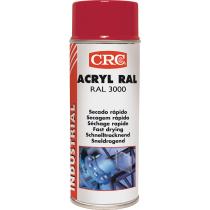 Farbschutzlackspray ACRYL Feuerrot glänzend RAL 3000 400 ml Spraydose CRC