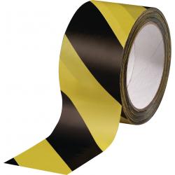 Warnmarkierungsband PVC schwarz/gelb L.66m B.60mm Rl..  . 