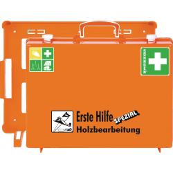 Erste Hilfe Koffer Beruf SPEZIAL Holzbearbeitung B400xH300xT150ca.mm orange.  . 