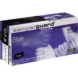 Einw.-Handsch.Semperguard Nitril Style Gr.L schwarz Nitril 100 St./Box.  . 