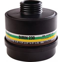 Mehrbereichskombifilter DIRIN 230 EN 14387, DIN EN 148-1 A2 B2 E2 K2-P3R D.  . 