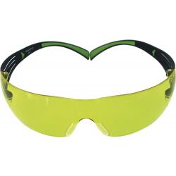 Schutzbrille SecureFit-SF400 EN 166,EN 170 Bügel schwarz grün,Scheibe gelb.  . 