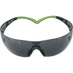 Schutzbrille SecureFit-SF400 EN 166,EN 170 Bügel schwarz grün,Scheibe grau.  . 