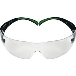 Schutzbrille SecureFit-SF400 EN 166,EN 170 Bügel schwarz grün,Scheibe klar.  . 