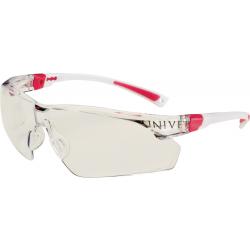 Schutzbrille 506 UP EN 166,EN 170 Bügel weiß rosa,Scheibe klar PC UNIVET.  . 