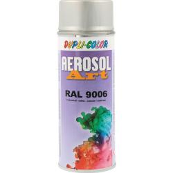 Buntlackspray AEROSOL Art weißalu.seidenmatt RAL 9006 400 ml Spraydose.  . 