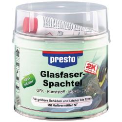 2K-Glasfaserspachtel prestolith® ext.grau-grün,Härter rot 1000g Dose PRESTO.  . 
