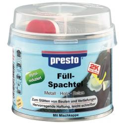 2K-Füllspachtel prestolith® plastic ocker,Härter rot 250g Dose PRESTO.  . 