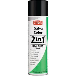 Farb-Schutzlackspray 2 in 1 GALVACOLOR tiefschwarz RAL 9005 500 ml Spraydose CRC.  . 