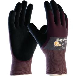 Handschuhe MaxiDry 56-425 Gr.8 lila/schwarz Nyl.m.Nitril/Nitril EN 388 Kat.II.  . 