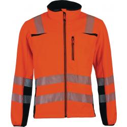 Warnschutzsoftshelljacke Prevent® Trendline Gr.L orange/schwarz.  . 