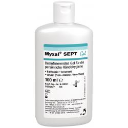 Handdesinfektionsgel MYXAL® SEPT GEL 100 ml parfüm-/farbstofffrei 100ml Flasche.  . 