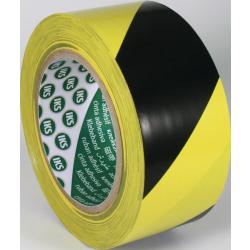 Bodenmarkierungsband F33 PVC schwarz/gelb L.33m B.50mm Rl.IKS.  . 