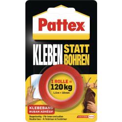 Montageband Kleben statt Bohren transl.L.1,5m B.19mm Rl.PATTEX.  . 