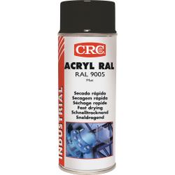 Farbschutzlackspray ACRYL tiefschwarz ma RAL 9005 400 ml Spraydose CRC.  . 