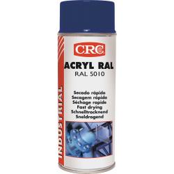 Farbschutzlackspray ACRYL enzianblau glänzend RAL 5010 400 ml Spraydose CRC.  . 