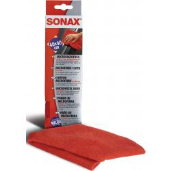 Microfasertuch rot L400xB400mm 89%Polyester,11%PA SONAX.  . 