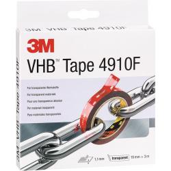 Montageband VHB Tape 4910F transp.L.3m B.19mm Rl.3M. Montageband VHB Tape 4910F transp.L.3m B.19mm Rl.3M . 