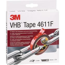 Montageband VHB Tape 4611F dunkelgrau L.3m B.19mm Rl.3M. Montageband VHB Tape 4611F dunkelgrau L.3m B.19mm Rl.3M . 