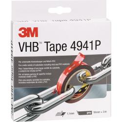 Montageband VHB Tape 4941P L.3m B.19mm grau Rl.3M. Montageband VHB Tape 4941P L.3m B.19mm grau Rl.3M . 