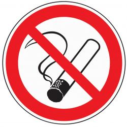 Verbotszeichen Rauchen verboten D200mm Kunststoffschild rot/schwarz.  . 