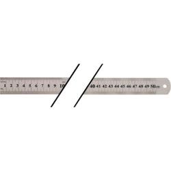 Stahlmaßstab L.500mm STA Teilung B =mm/1/2mm PROMAT. Stahlmaßstab L.500mm STA Teilung B =mm/1/2mm PROMAT . 