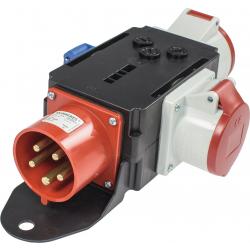 CEE-Adapter MIXO MOSEL 1xCEE-Stecker 400V,32 A,5-polig IP44 AS-SCHWABE.  . 