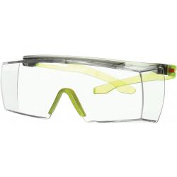 Schutzbrille SecureFit 3700 EN 166-1FT Bügel grau/lindgrün,Scheibe klar PC 3M.  . 